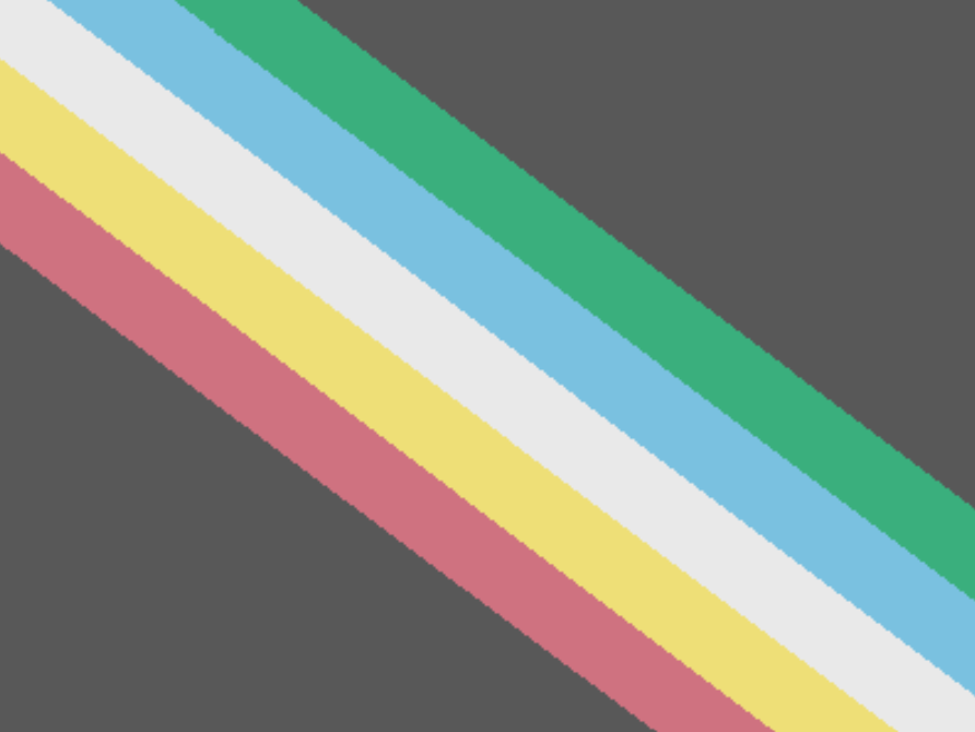 Disability Pride Flag is depicted here, many, colorful diagonal stripes against a charcoal background symbolizing unity, identity, and grassroots resistance